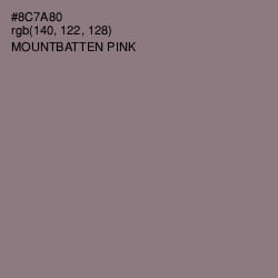 #8C7A80 - Mountbatten Pink Color Image
